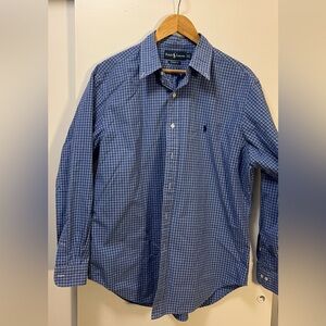 Ralph Lauren Men's Blue Plaid Shirt